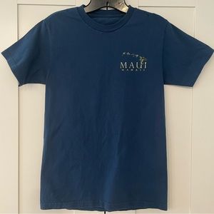 Maui Hawaii Short Sleeve Crew Neck T-shirt Unisex Navy Blue